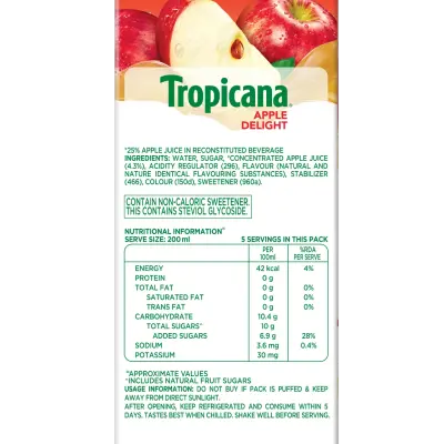 Tropicana 100% Apple Fruit Juice