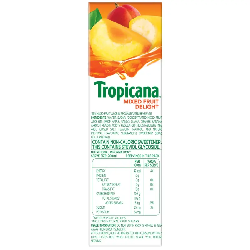 Tropicana 100% Mixed Fruit Juice