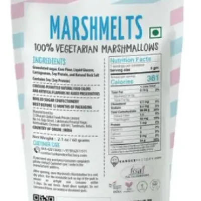 Veg Marshmelts Marshmallow - Assorted Fruit Flavour