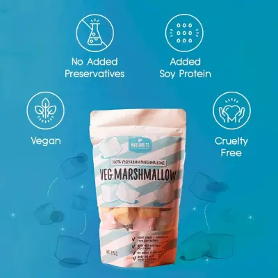 Veg Marshmelts Marshmallow - Assorted Fruit Flavour