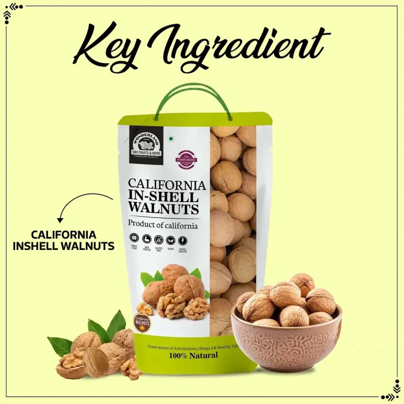 Wonderland Foods California Inshell Walnuts
