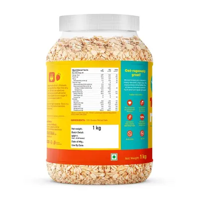 Yoga Bar 100% Rolled Oats Gluten free Wholegrain Oats With Protein & Fibre