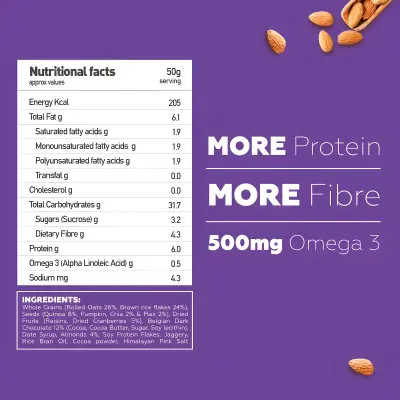 Yoga Bar Muesli Dark Chocolate & Cranberry,Breakfast Cereals, Protein Granola, Gluten Free