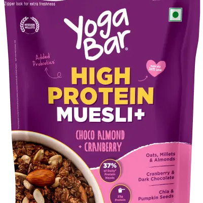 Yogabar High Protein Muesli Choco Almond & Cranberry Protein Snack