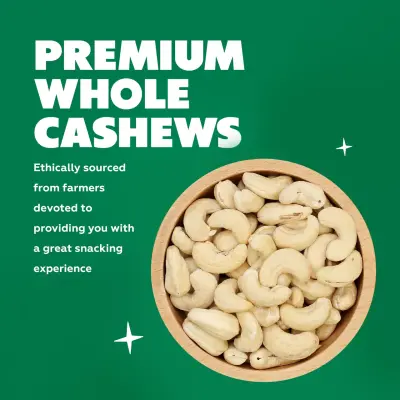 Yogabar Premium Cashews | 100% Natural King Size Crunchy Kaju | Premium Nuts & Dry Fruits
